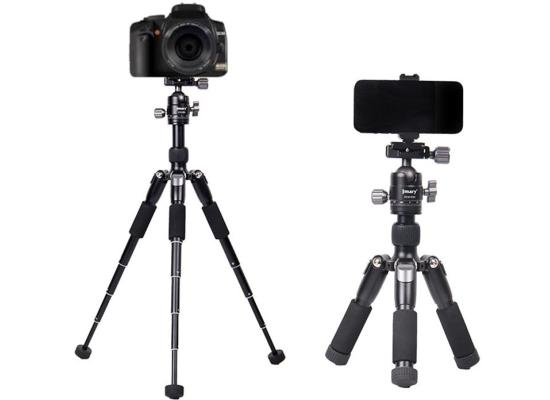 Jmary KT25+H30 For Selfie Live Streaming Lightweight Portable Desktop Mini Tripod - Black